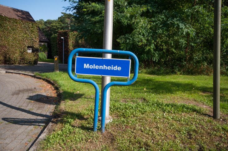 Straatnaambord: Molenheide