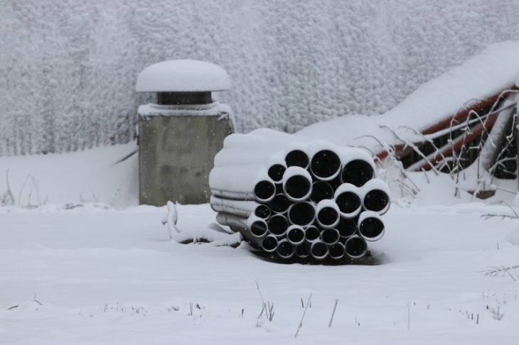 Sneeuw in Maria-ter-Heide (Site Gunfiremuseum).