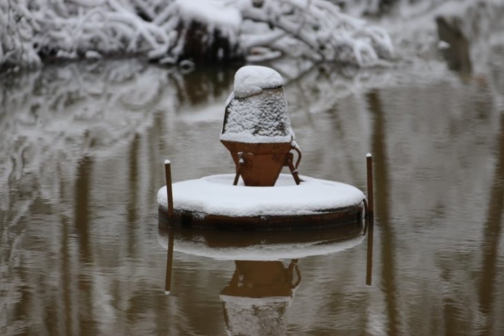 Sneeuw in Maria-ter-Heide (Hofgracht De Mik).