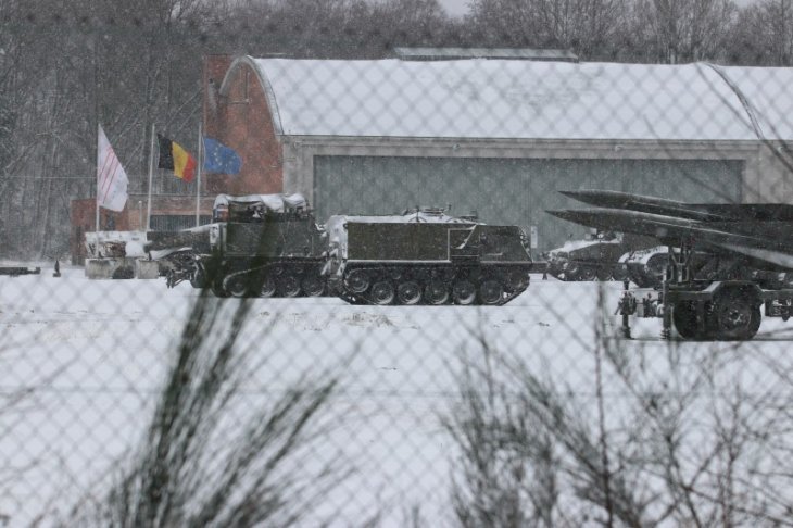 Sneeuw in Maria-ter-Heide (Site Gunfiremuseum).