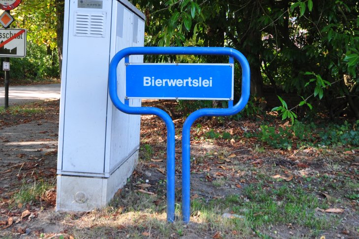 Straatnaambord: Bierwertslei