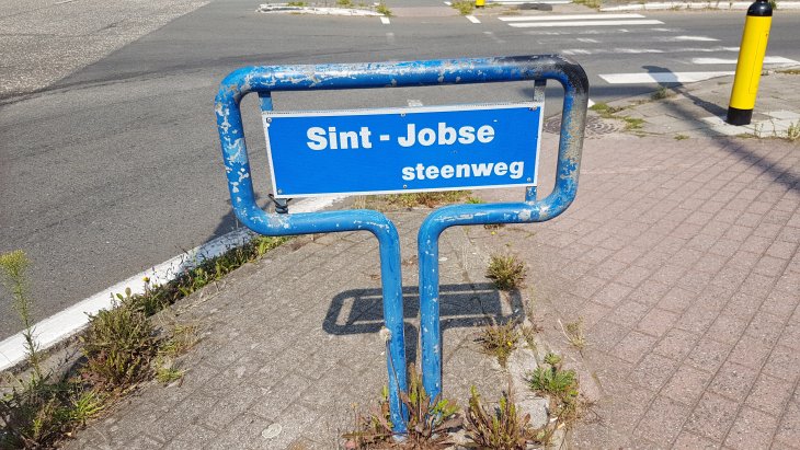 Straatnaambord: Sint-Jobsesteenweg