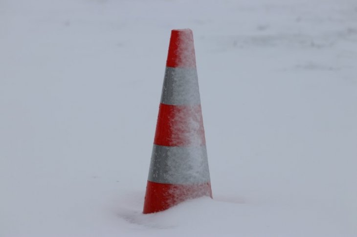 Sneeuw in Maria-ter-Heide (aan het vliegveld).